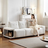Bellemave® 89" Modern Cat Nest Sofa,Comfy Couch with Waterproof and Cat Scratch Resistant Fabric - Bellemave